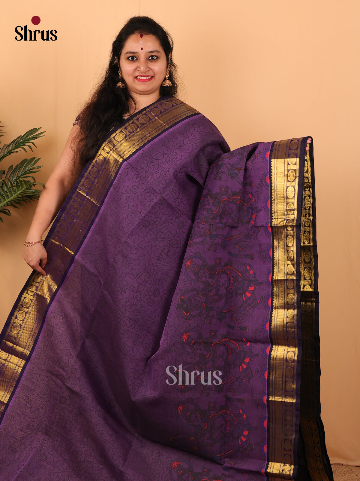 Violet- Hindolam Saree - Shop on Shrus.com