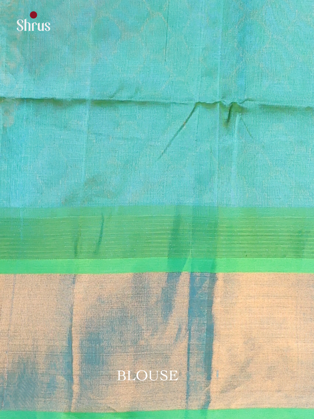 Cream & Teal - Hindolam Saree - Shop on Shrus.com