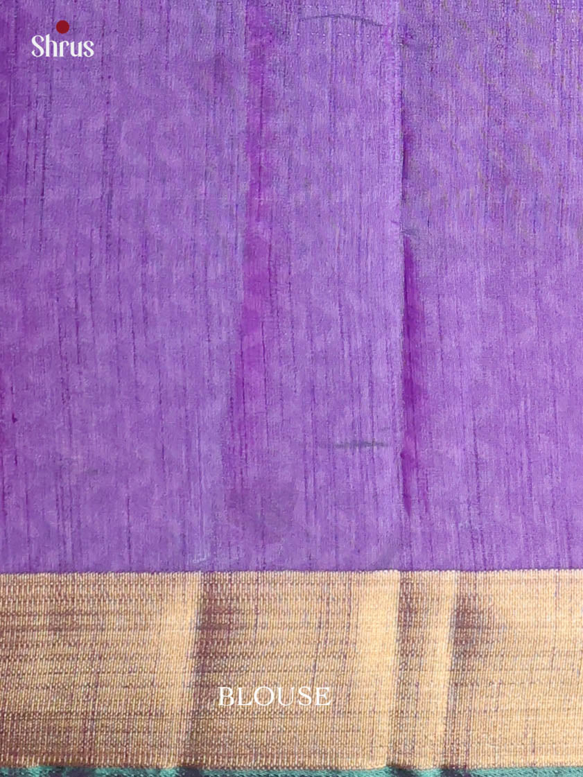 Double Shaded Blue & Purple - Semi Patola Saree - Shop on Shrus.com