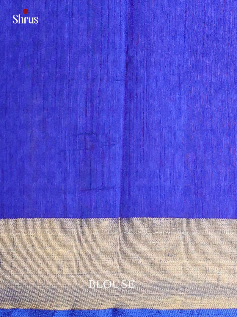 Grey & Blue - Semi Patola Saree - Shop on Shrus.com