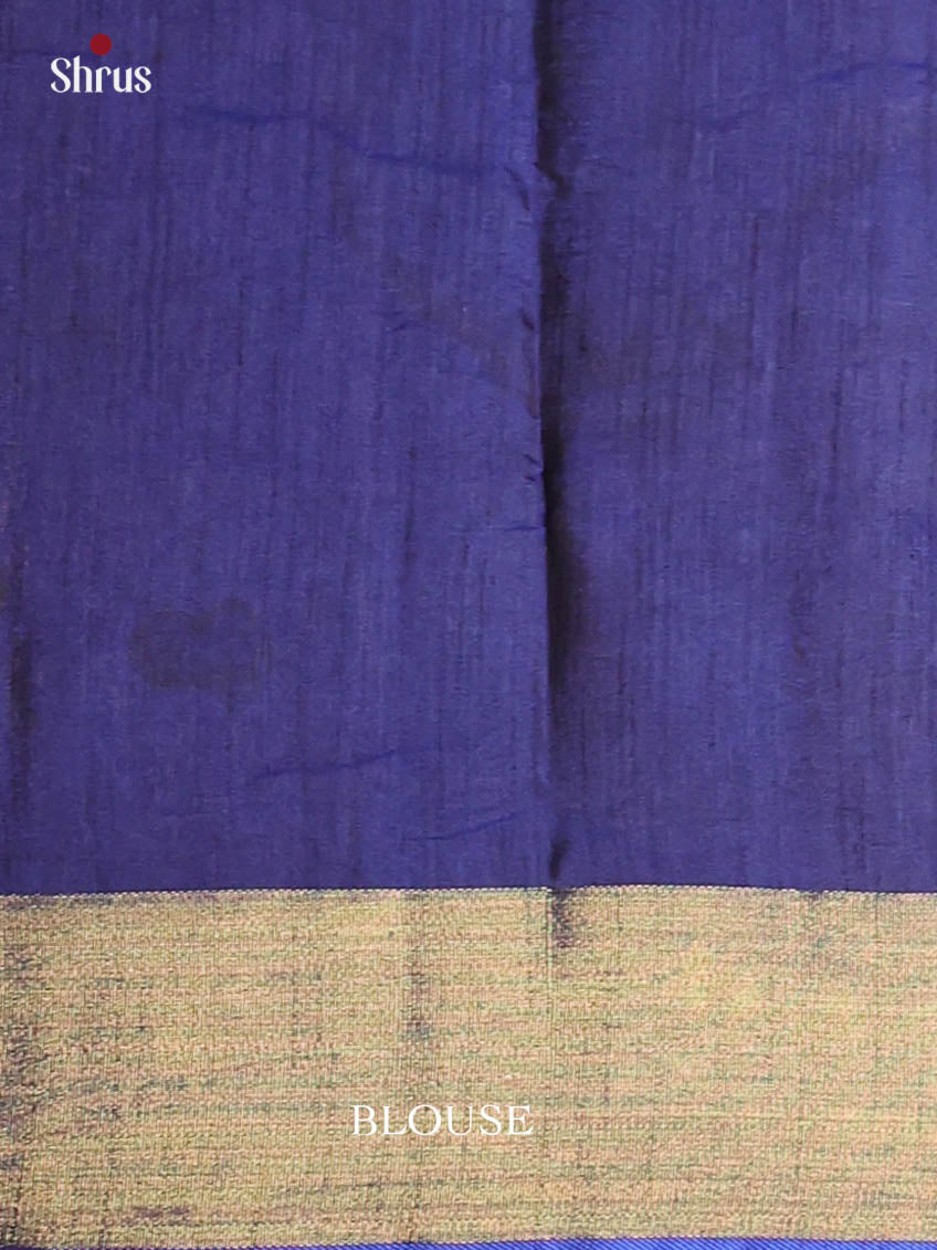 Peach & Blue - Semi Patola Saree - Shop on Shrus.com