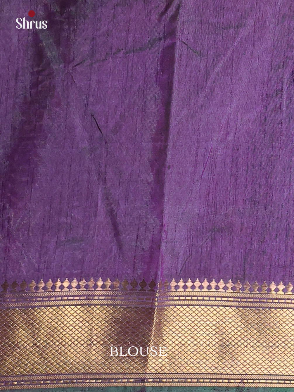 Blue & Purple - Semi Patola Saree - Shop on Shrus.com