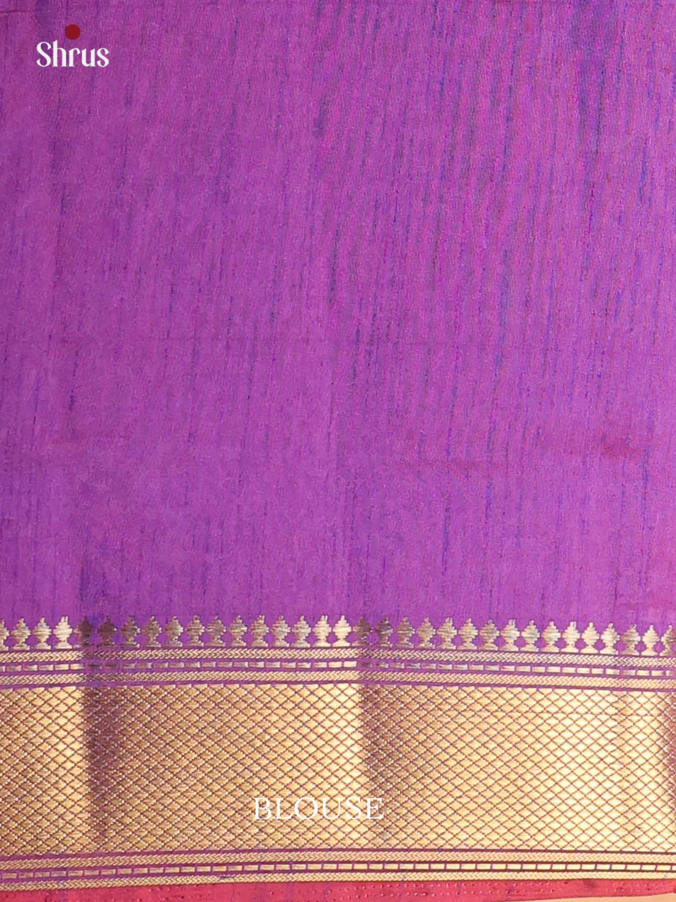 Pink & Blue - Semi Patola Saree - Shop on Shrus.com