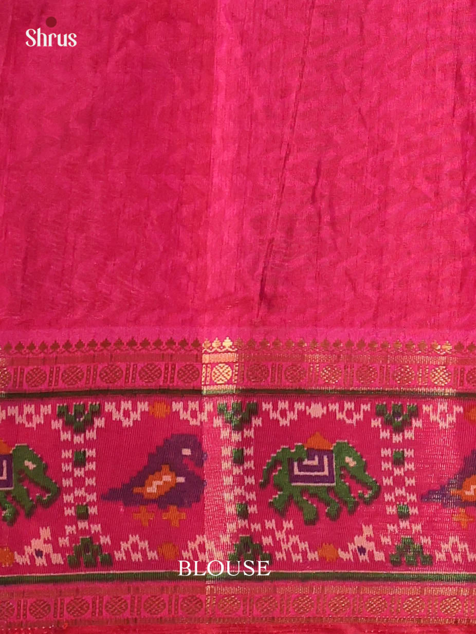 Purple & Pink - Semi Patola Saree - Shop on Shrus.com
