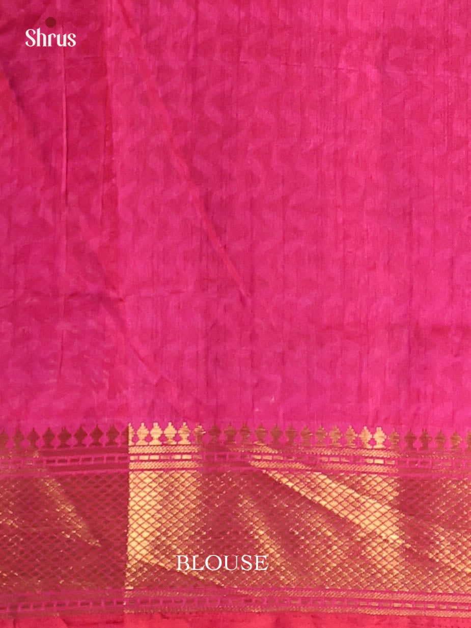 Purple & Pink - Semi Patola Saree - Shop on Shrus.com