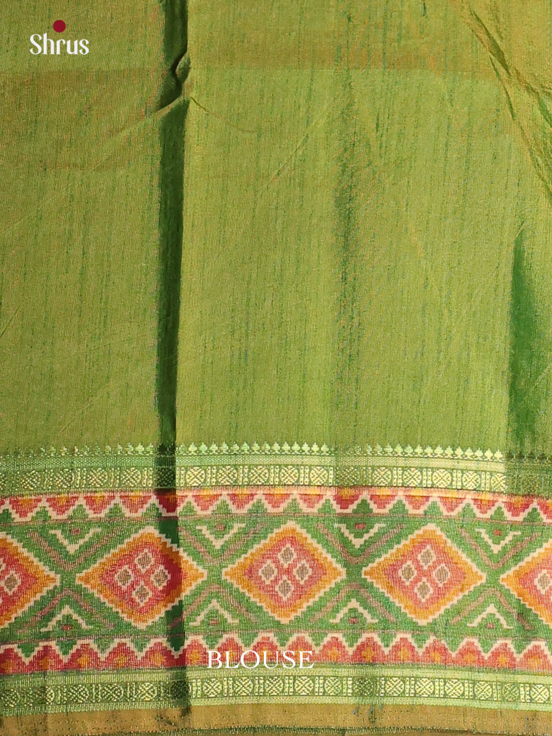Mustard & Green - Semi Patola Saree - Shop on Shrus.com