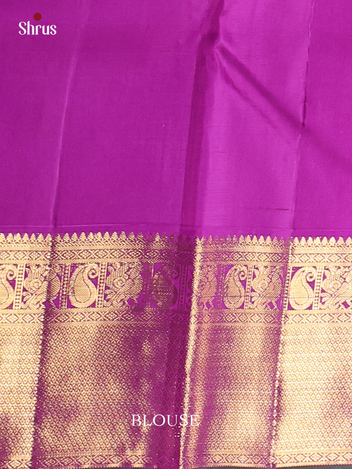 Mambazha Yellow & Purple- Kanchipuram silk Saree - Shop on Shrus.com