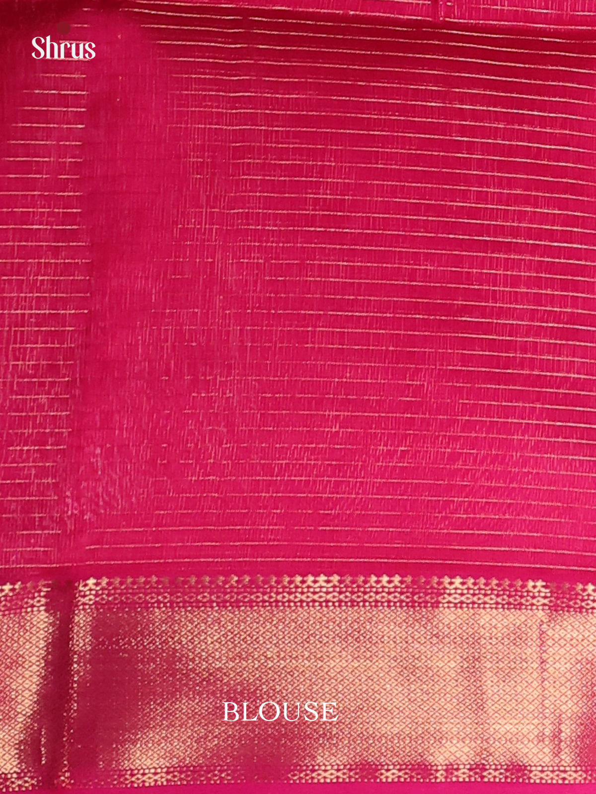 Reddish Pink(Single Tone) - Maheshwari silkcotton Saree - Shop on Shrus.com