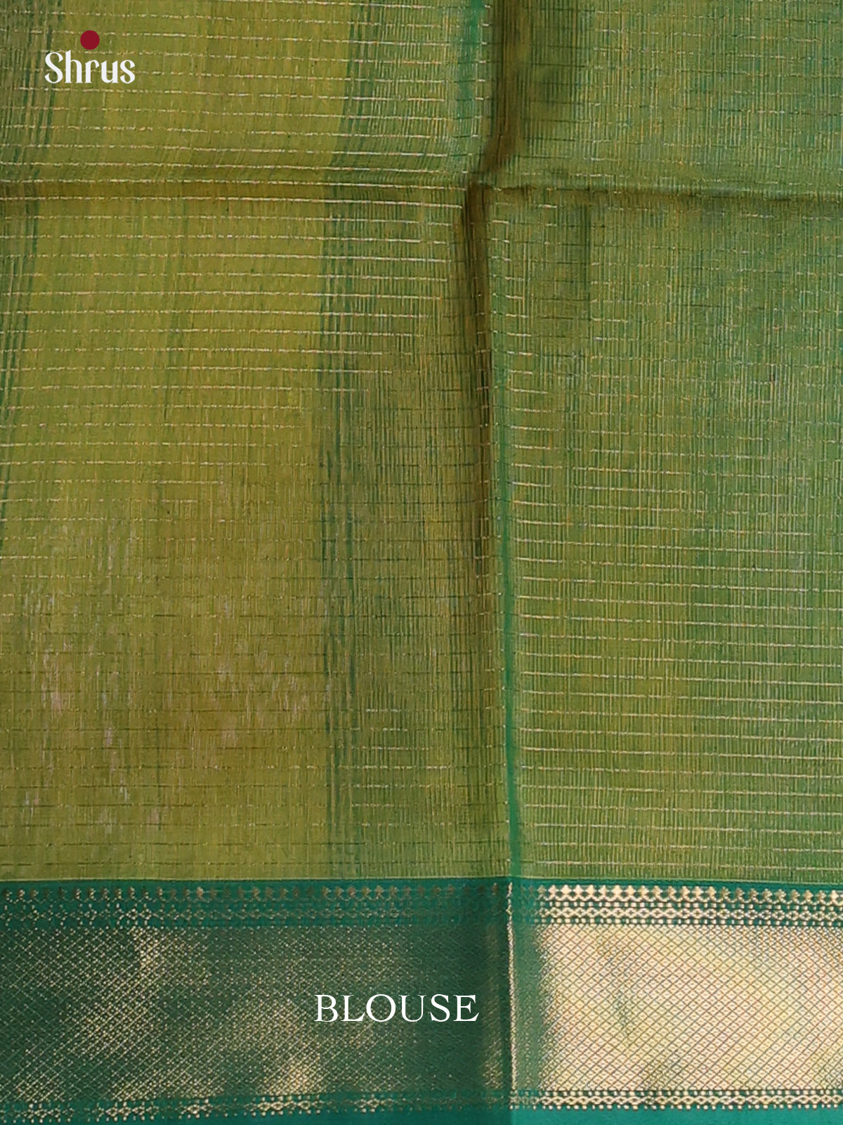 Yellow & Green  - Maheshwari silkcotton Saree - Shop on Shrus.com