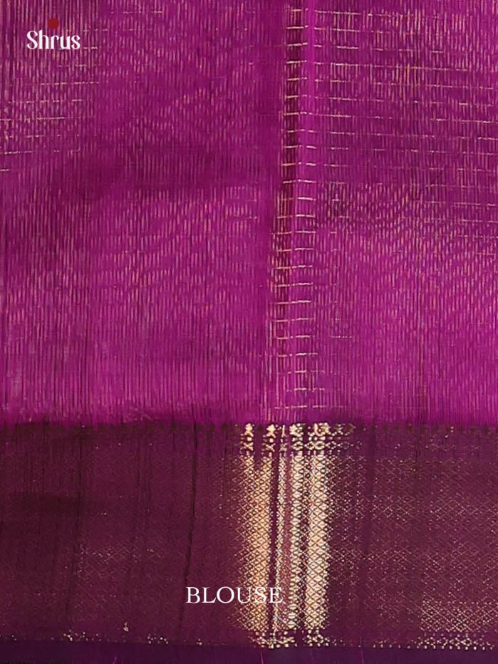 Purple & Violet - Maheshwari silkcotton Saree - Shop on Shrus.com