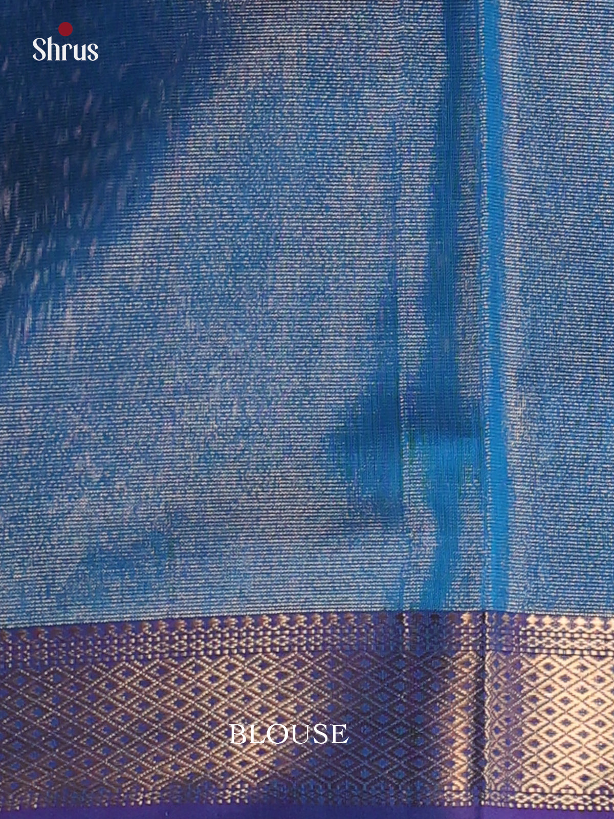 Blue(single Tone)- Maheshwari silkcotton Saree - Shop on Shrus.com