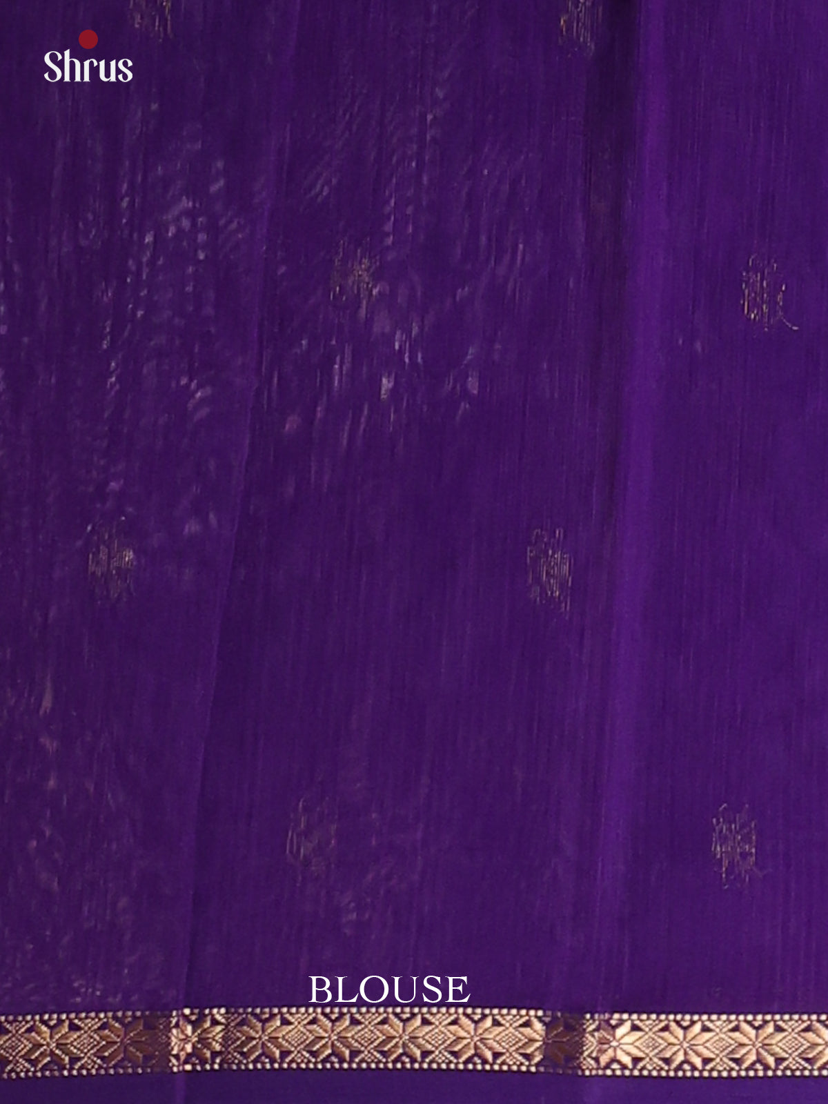 Blue & Violet - Maheshwari silkcotton Saree - Shop on Shrus.com