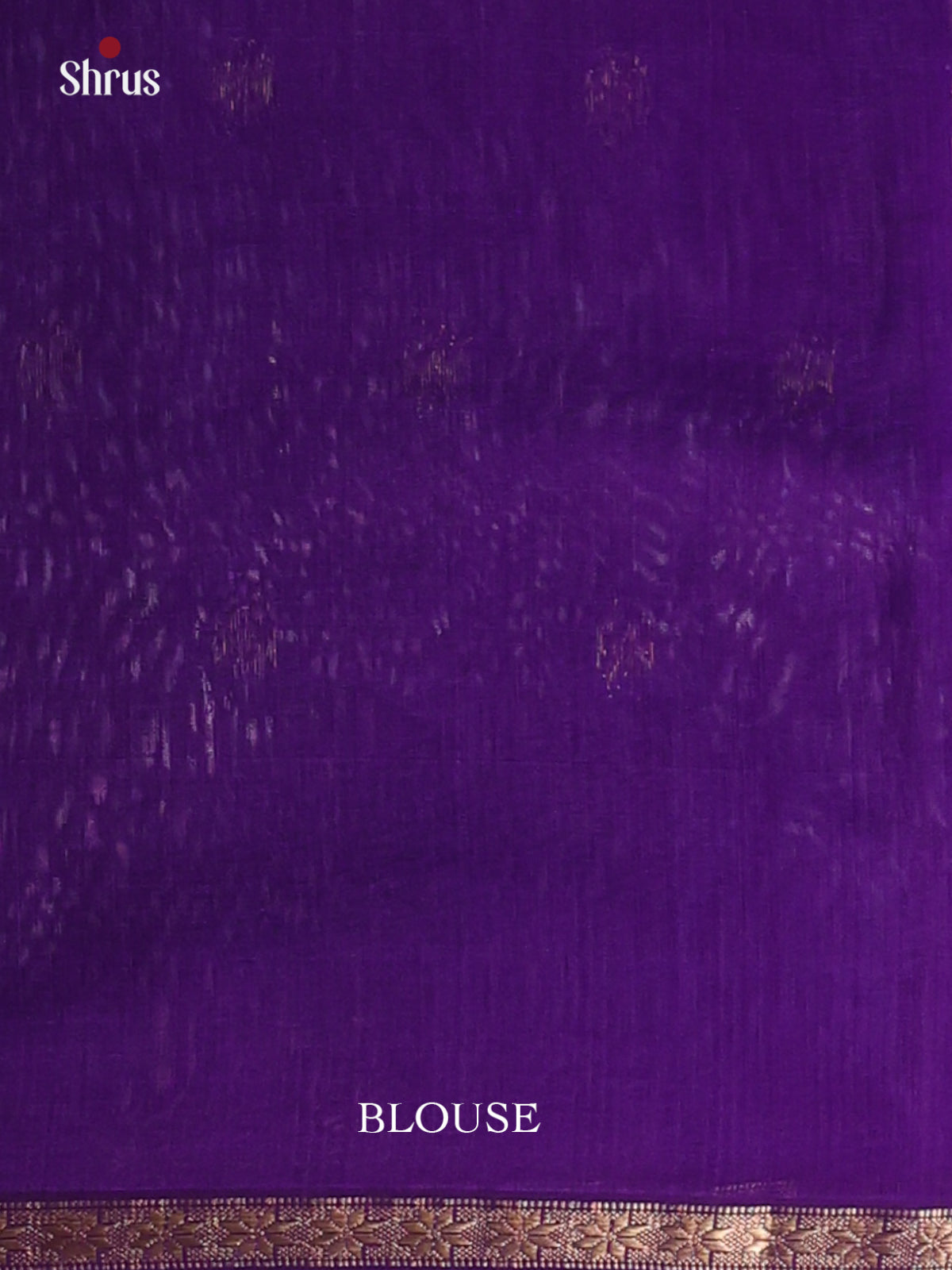 Blue & Violet - Maheshwari silkcotton Saree - Shop on Shrus.com