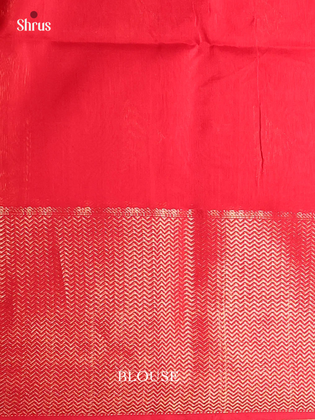 Red(single tone)- Maheshwari silkcotton Saree - Shop on Shrus.com