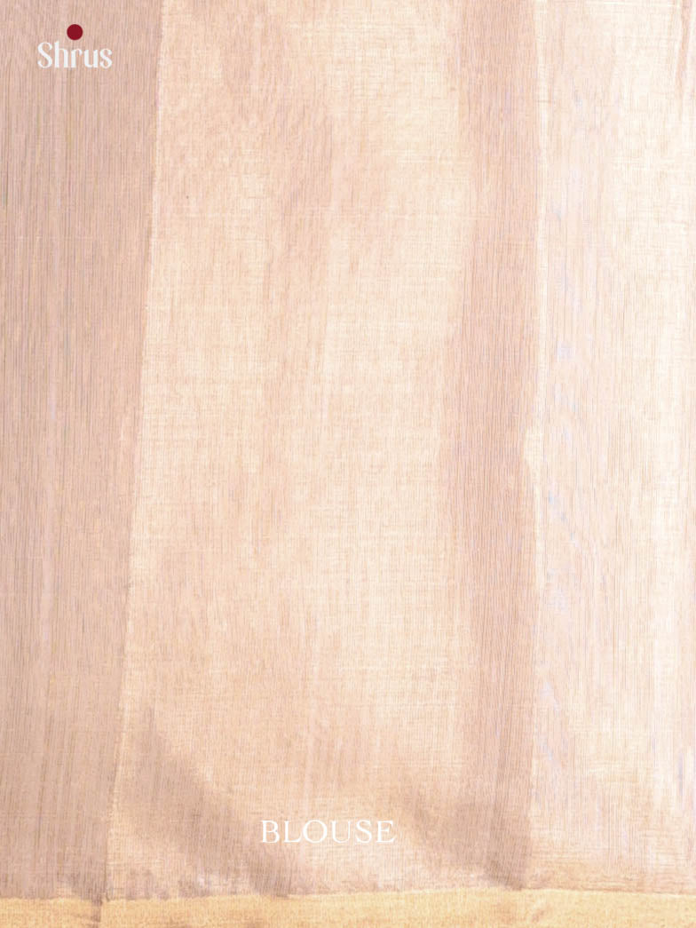 Cream(Single Tone) - Maheshwari silkcotton Saree - Shop on Shrus.com