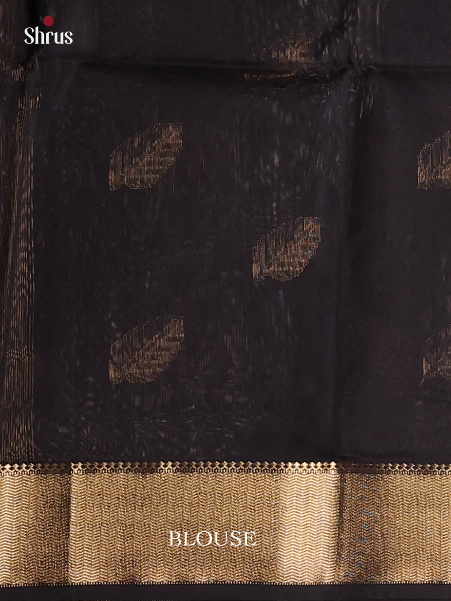 Black(Single Tone)- Maheshwari silkcotton Saree - Shop on Shrus.com