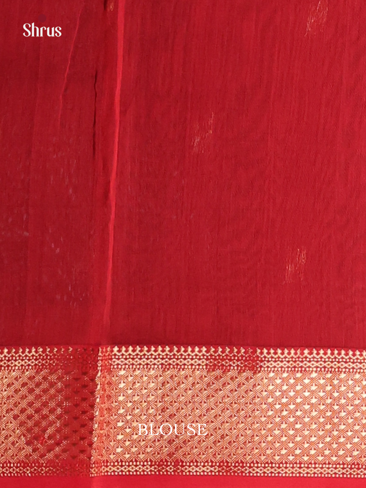 Green & Red - Maheshwari silkcotton Saree - Shop on Shrus.com