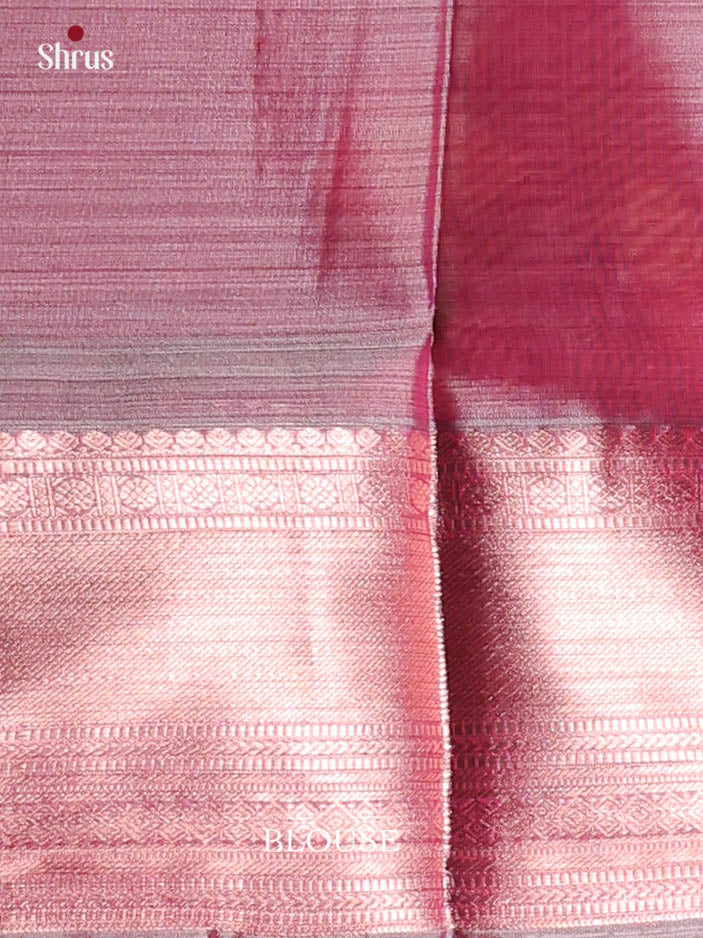 Blue & Purple- Kanchipuram-halfpure Saree - Shop on Shrus.com