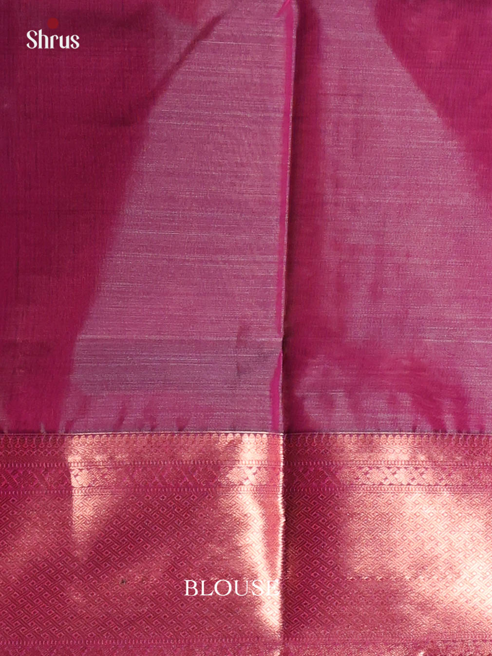 Orangish Pink & Maroon  - Kanchipuram-halfpure Saree - Shop on Shrus.com