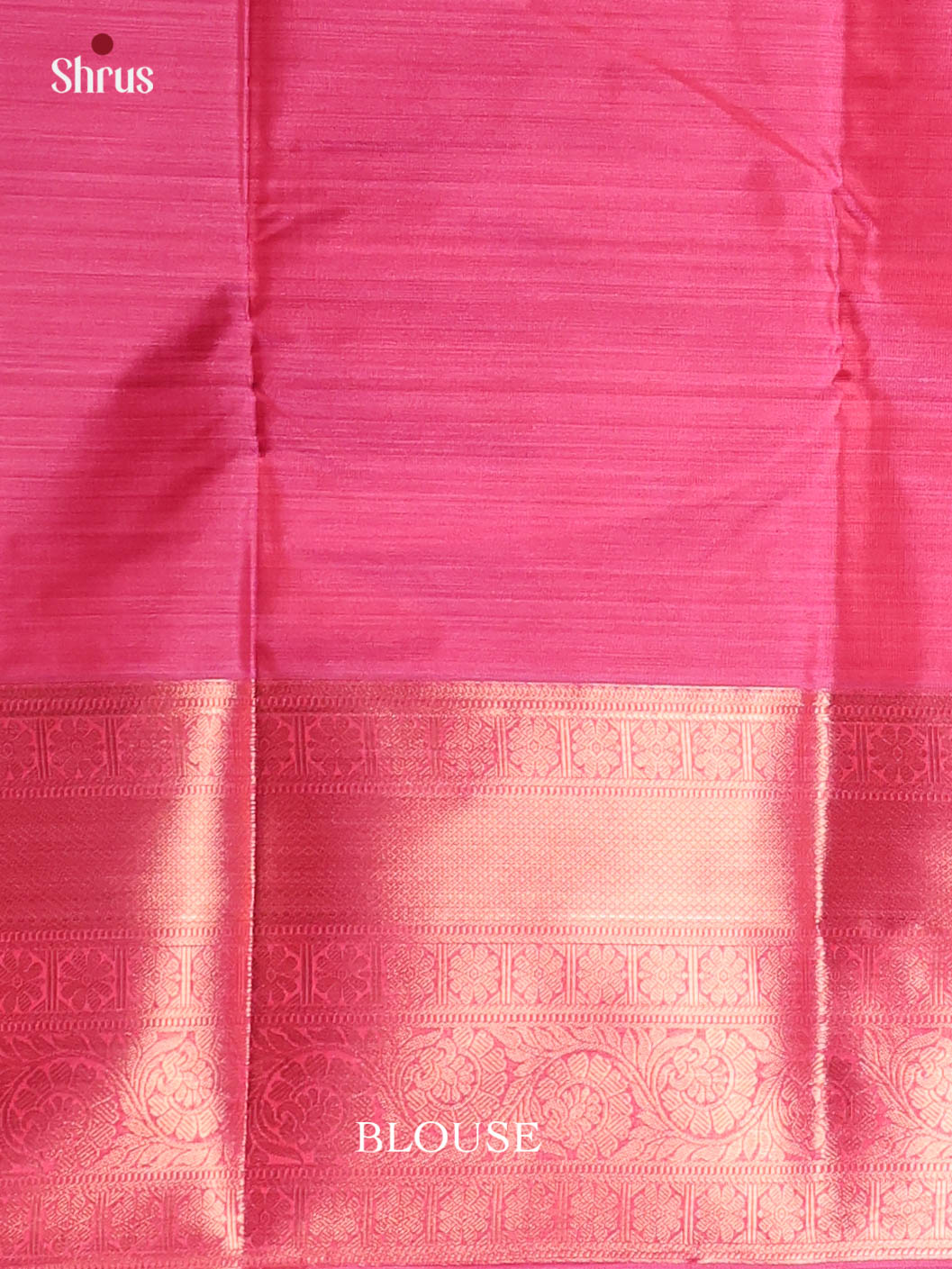 Orange & Pink- Kanchipuram-halfpure Saree - Shop on Shrus.com