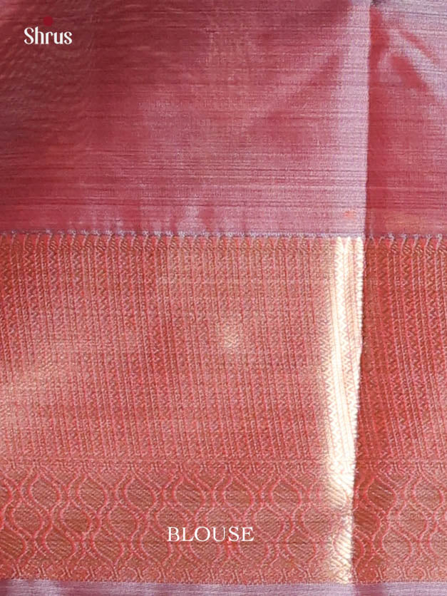 Pink & Purple - Kanchipuram-halfpure Saree - Shop on Shrus.com