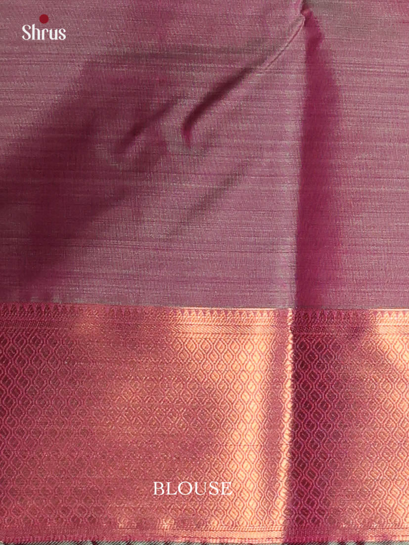 Purple - Kanchipuram-halfpure Saree - Shop on Shrus.com