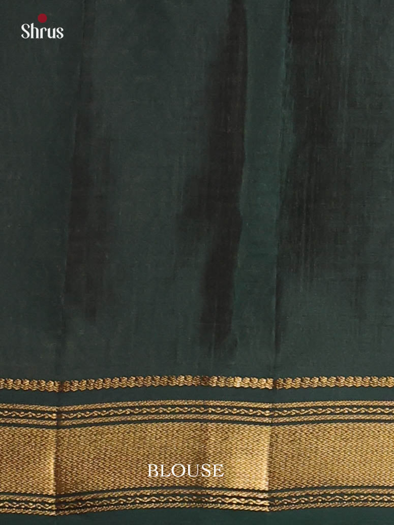 Maroon & Green - Softsilk-halfpure Saree - Shop on Shrus.com
