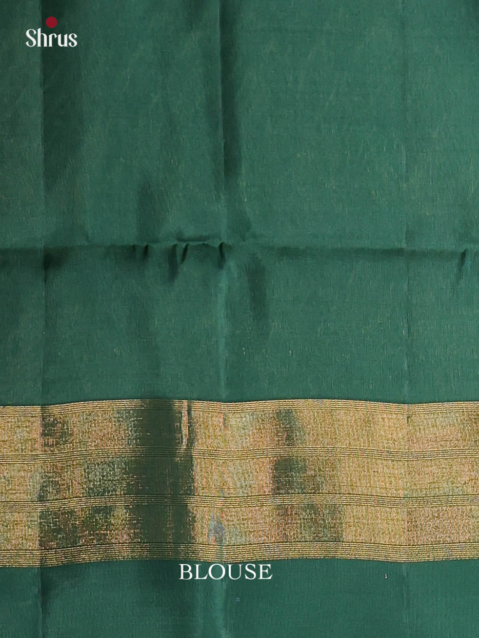 Leaf Green & Green - Softsilk-halfpure Saree - Shop on Shrus.com