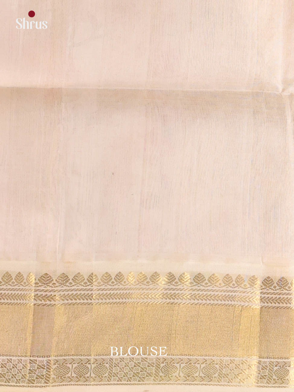 Orange & Cream - Silk Cotton Saree - Shop on Shrus.com