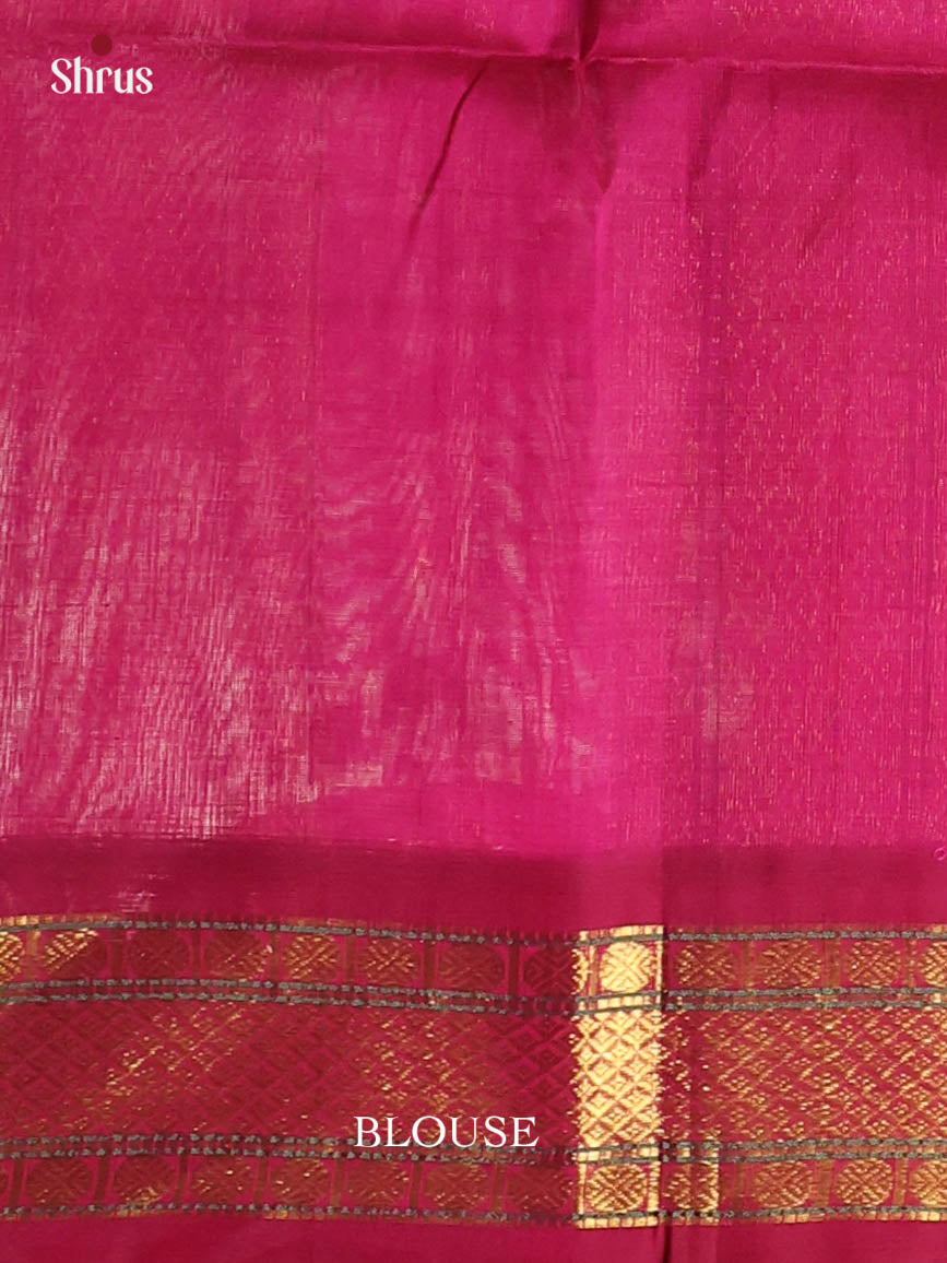 Green & Maroon - Silk Cotton Saree - Shop on Shrus.com