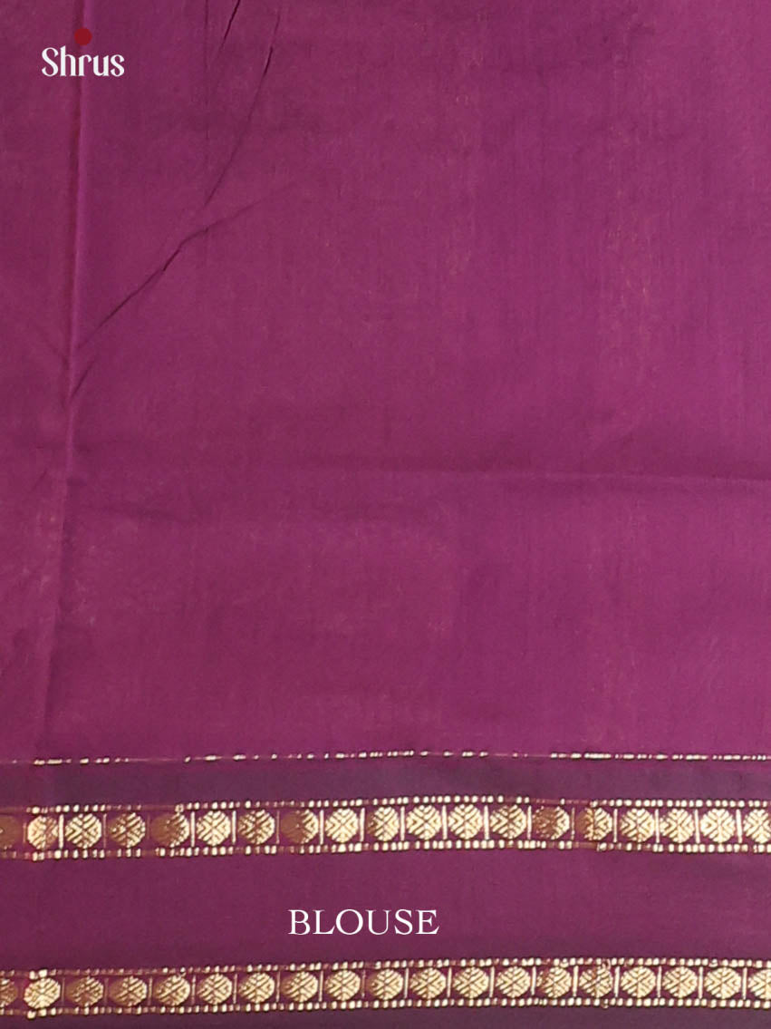 Green & Violet- Kalyani Cotton Saree - Shop on Shrus.com