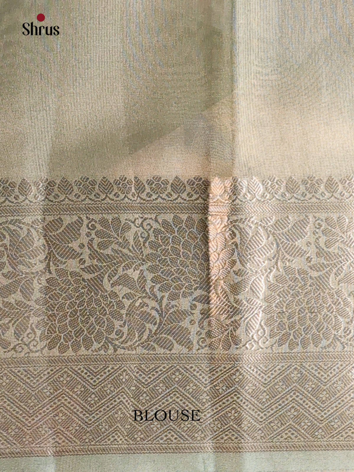 Green - Semi Tissue Saree - Shop on Shrus.com