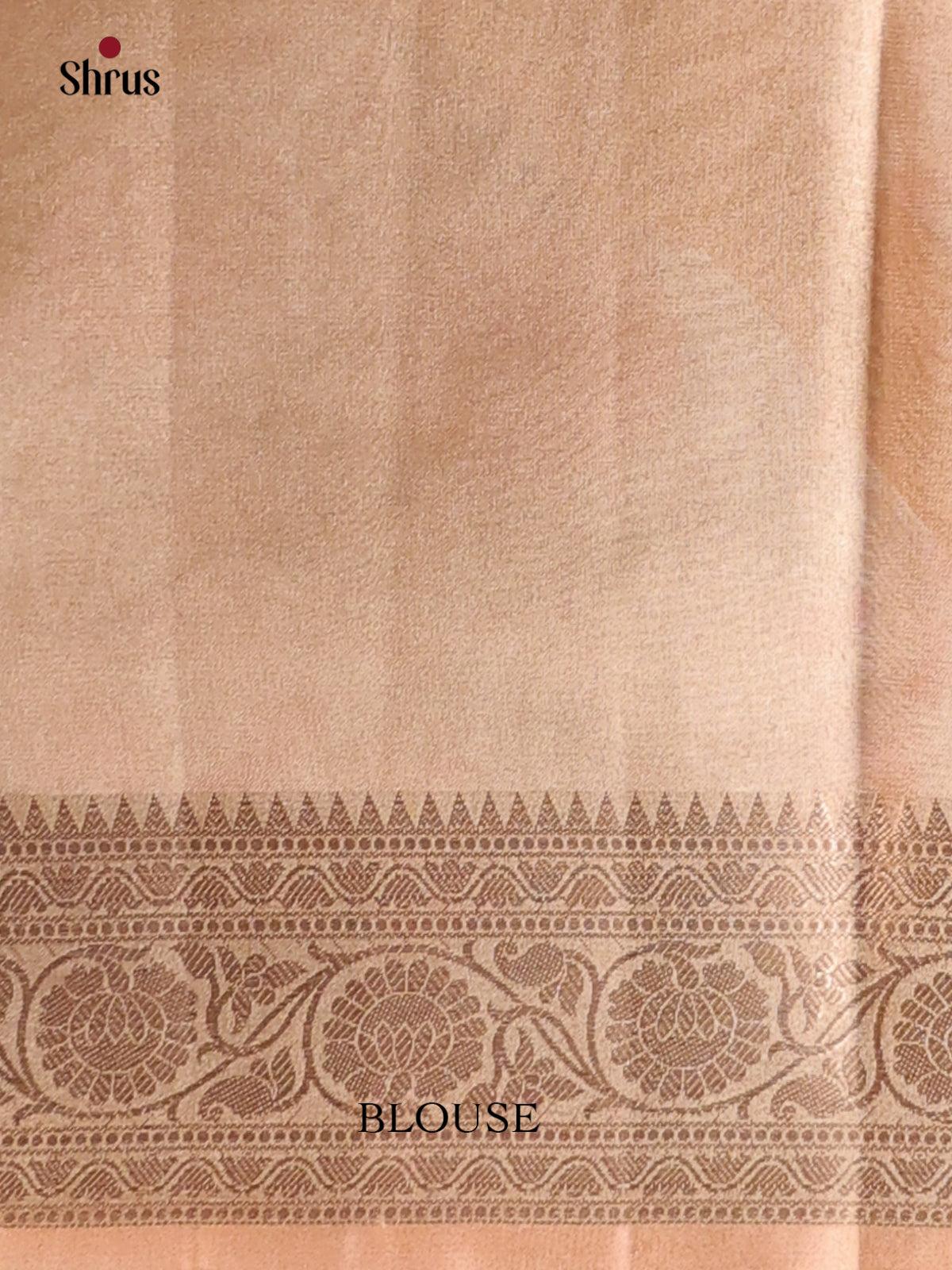 Orange - Semi Tissue Saree - Shop on Shrus.com