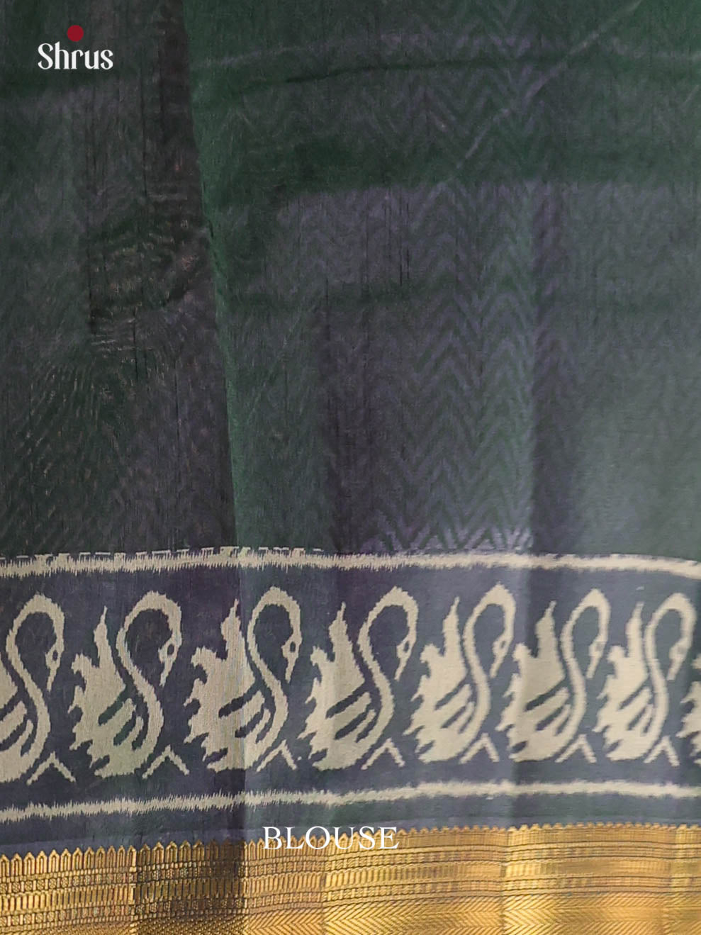 Teal Green - Semi Patola Saree - Shop on Shrus.com