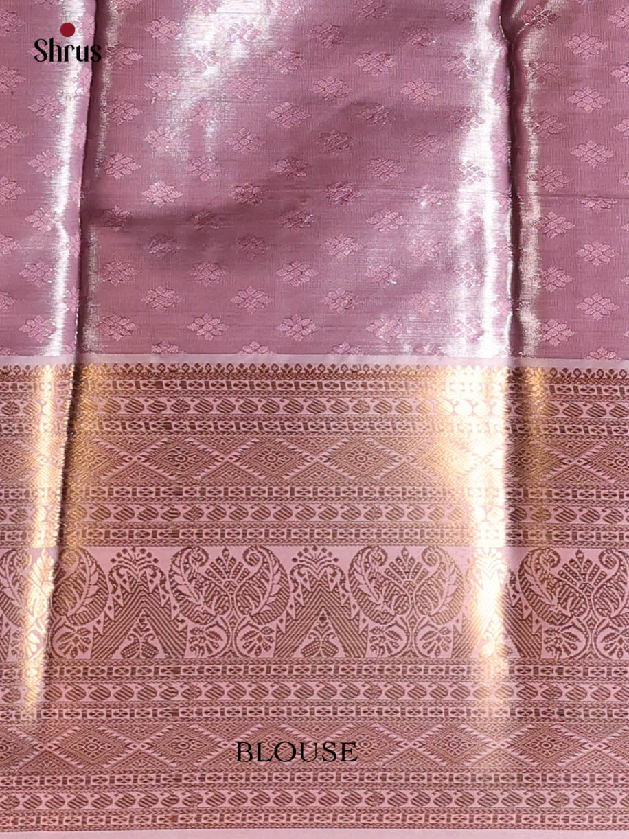 Purple - Kanchipuram-halfpure Saree - Shop on Shrus.com