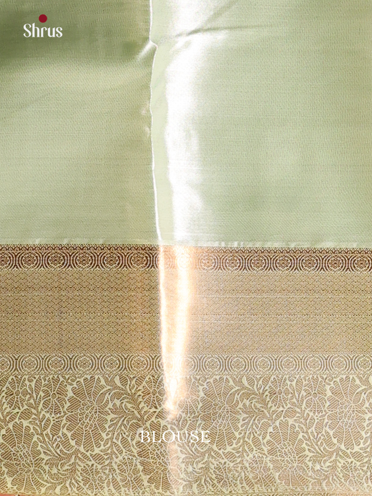 Pastel Green - Kanchipuram-halfpure Saree - Shop on Shrus.com