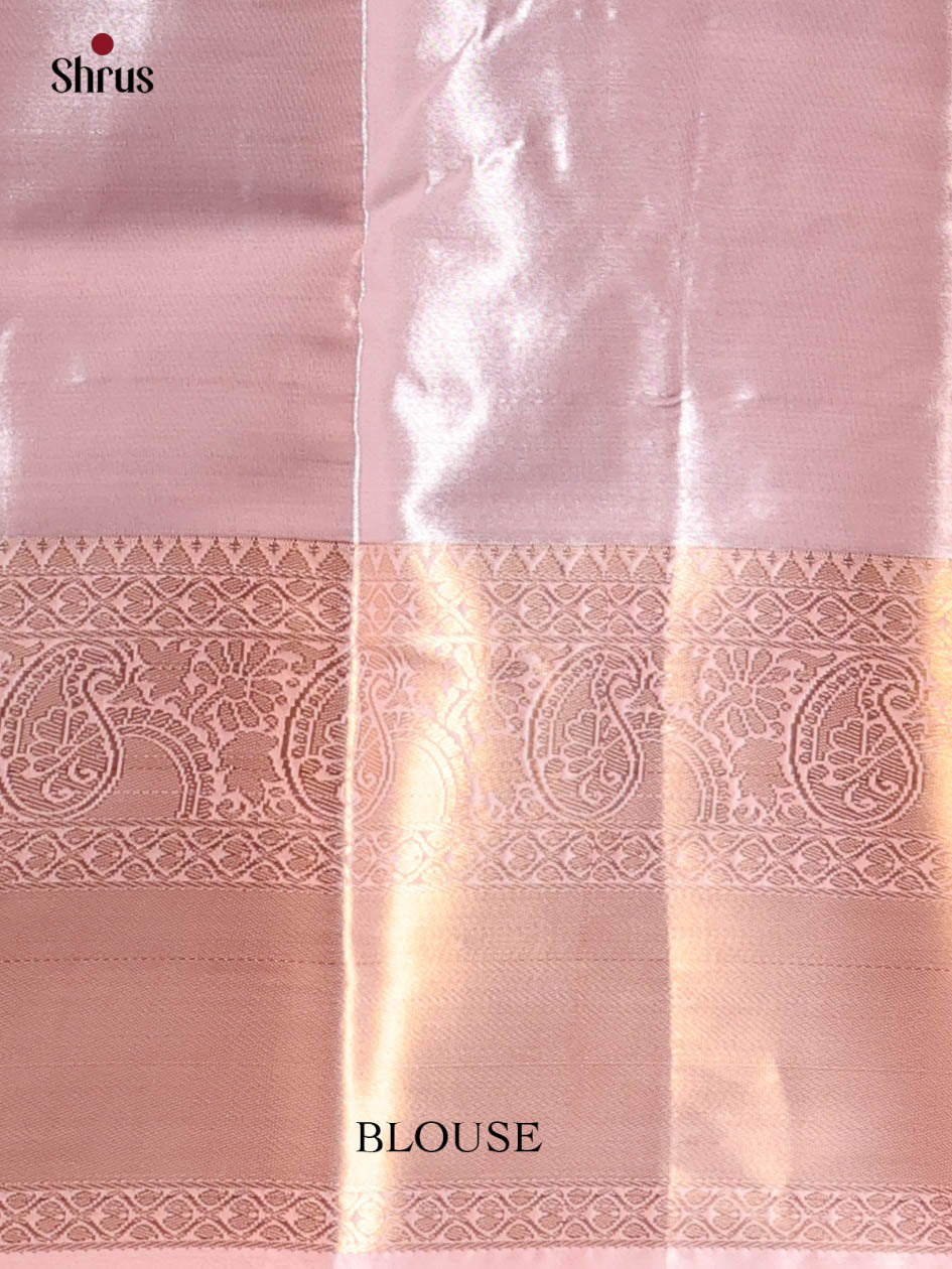 Mild Lavender - Kanchipuram-halfpure Saree - Shop on Shrus.com