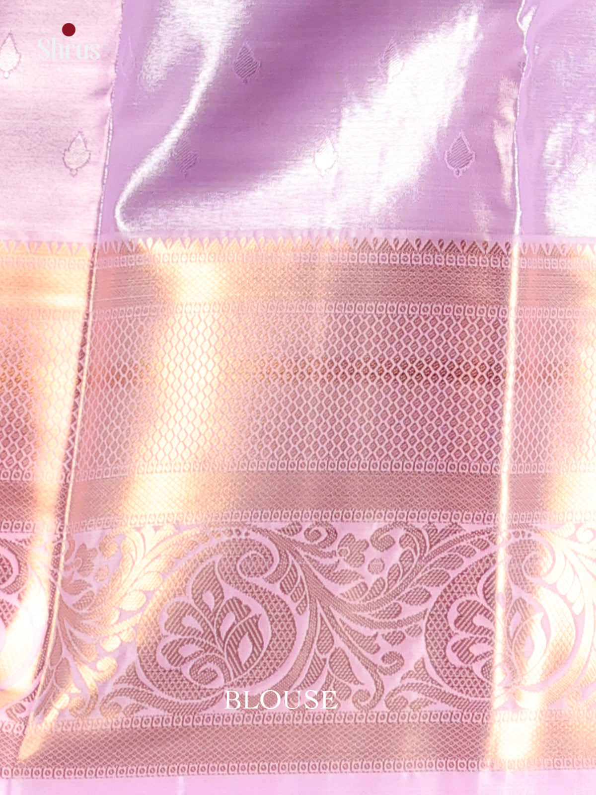 Purple- Kanchipuram-halfpure Saree - Shop on Shrus.com