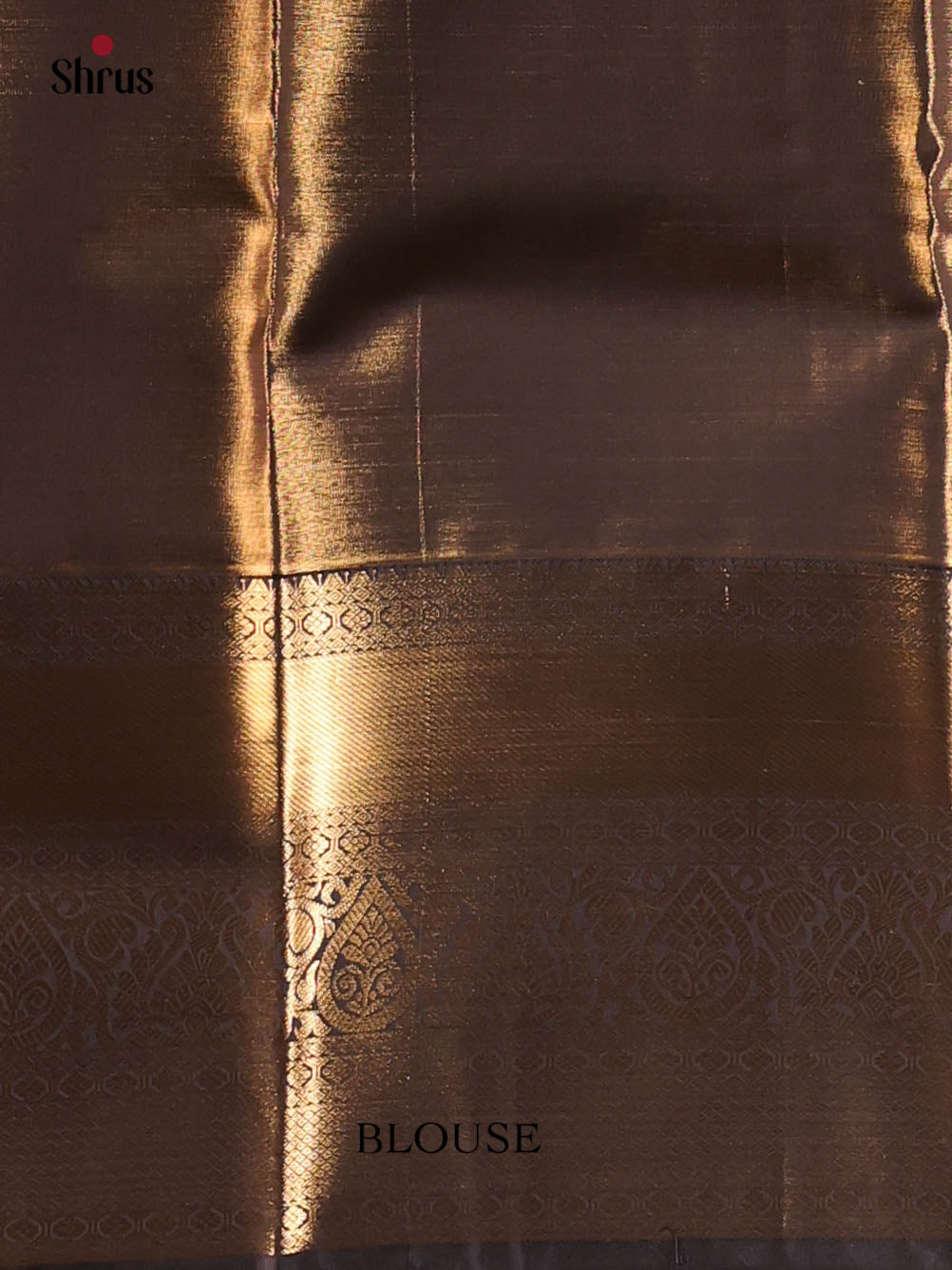 Dusty Brown & Brown- Kanchipuram-halfpure Saree - Shop on Shrus.com