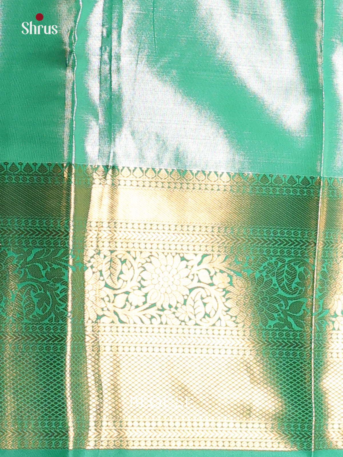 Pink & Green - Kanchipuram-halfpure Saree - Shop on Shrus.com
