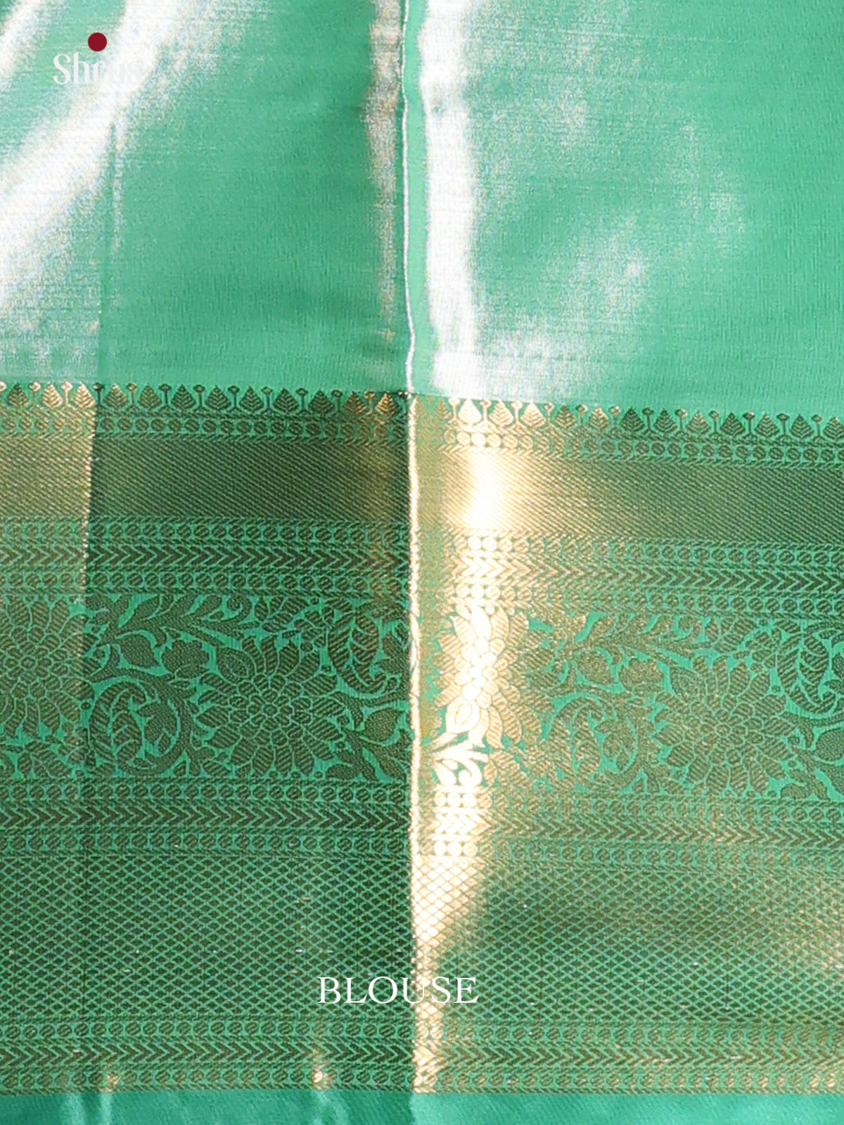 Orange & Green - Kanchipuram-halfpure Saree - Shop on Shrus.com
