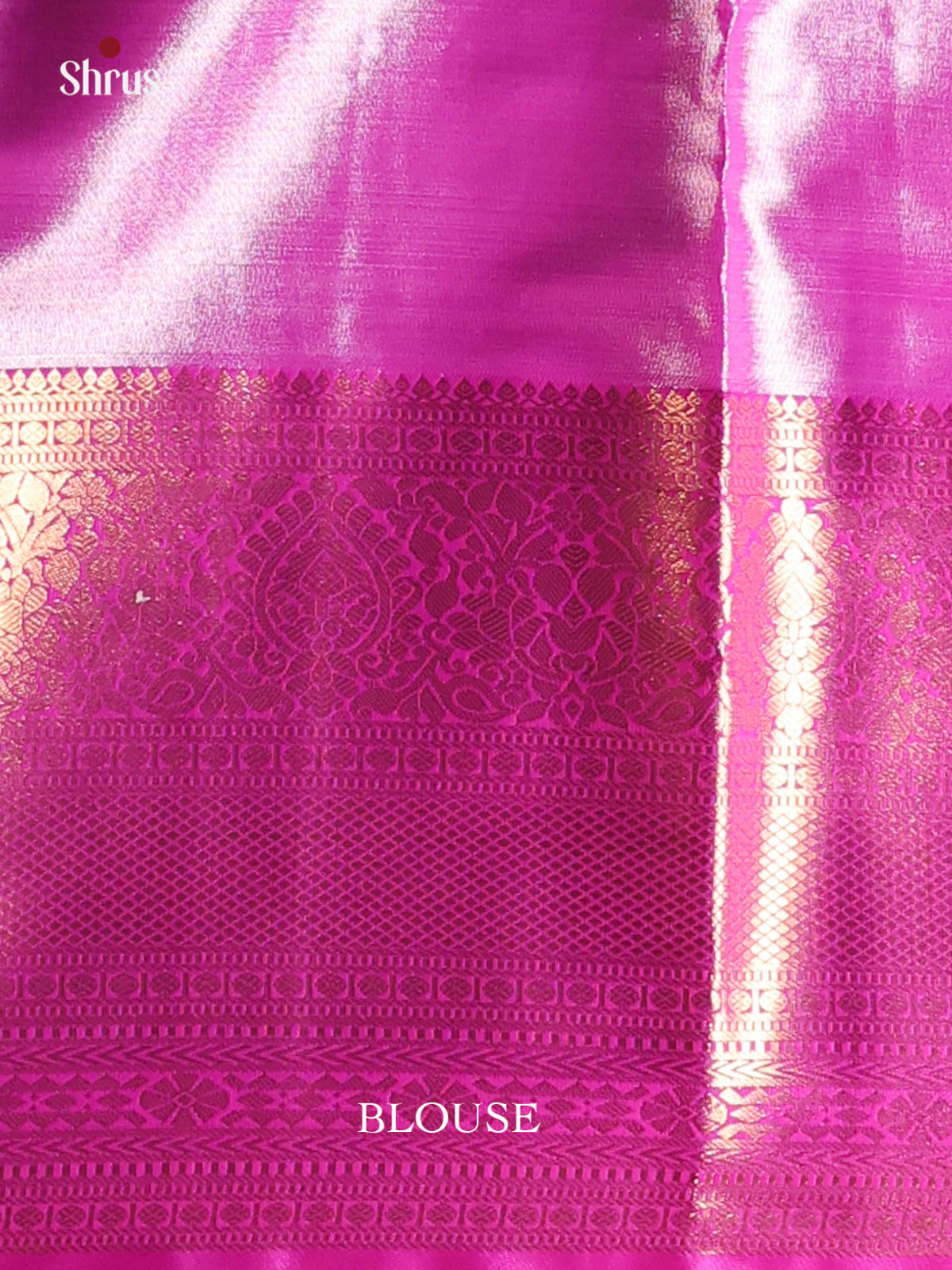 Green & Purple- Kanchipuram-halfpure Saree - Shop on Shrus.com