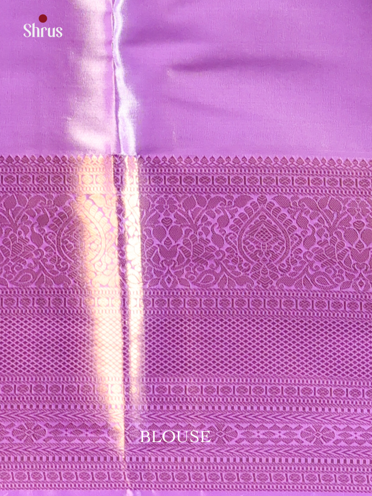 Elachi & Purple - Kanchipuram-halfpure Saree - Shop on Shrus.com