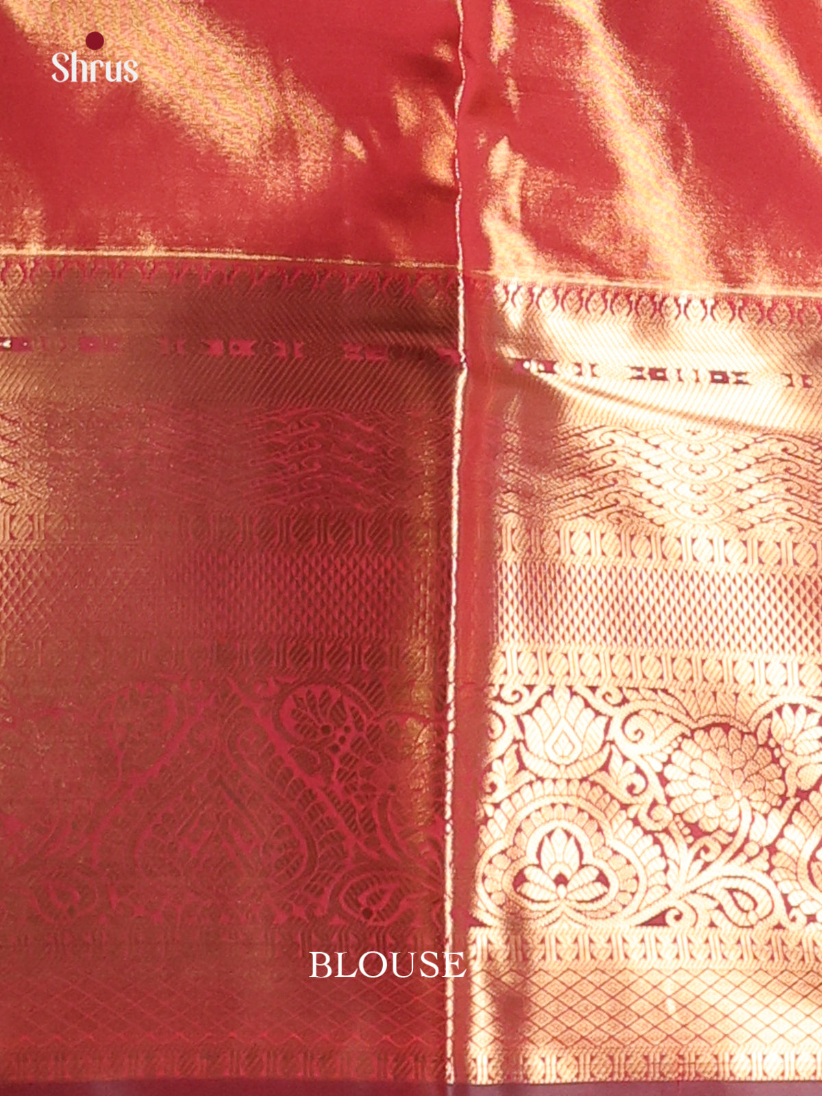 Pink & Brown - Kanchipuram-halfpure Saree - Shop on Shrus.com