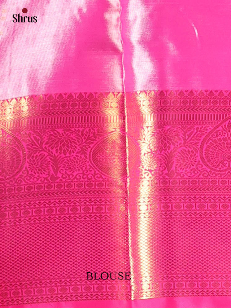 Lavender & Pink - Kanchipuram-halfpure Saree - Shop on Shrus.com