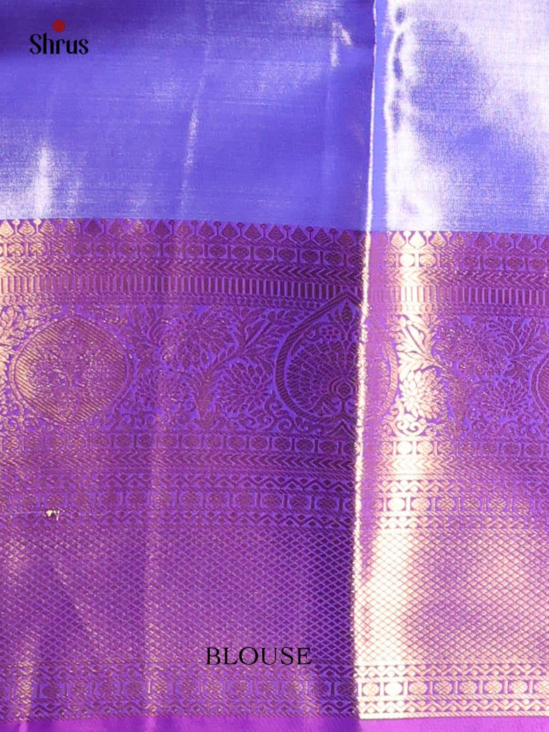 Green & Violet - Kanchipuram-halfpure Saree - Shop on Shrus.com