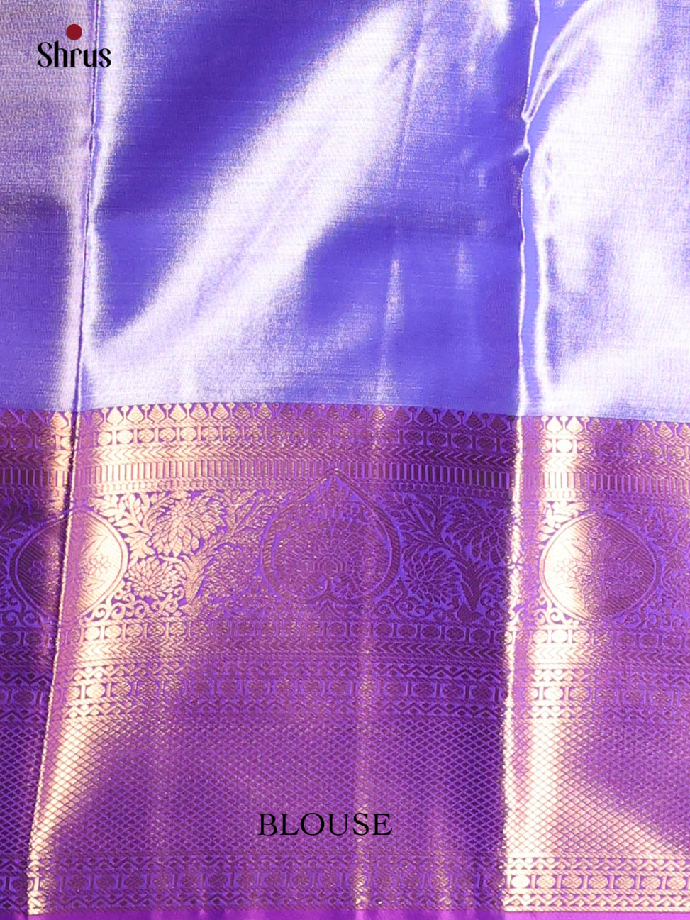 Orange & Violet - Kanchipuram-halfpure Saree - Shop on Shrus.com