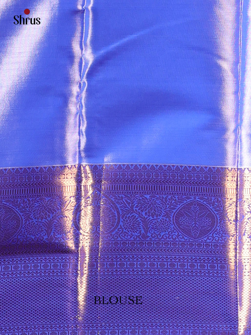 Pink & Blue- Kanchipuram-halfpure Saree - Shop on Shrus.com