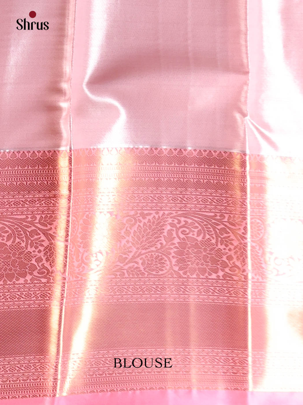 Blue & Pink - Kanchipuram-halfpure Saree - Shop on Shrus.com