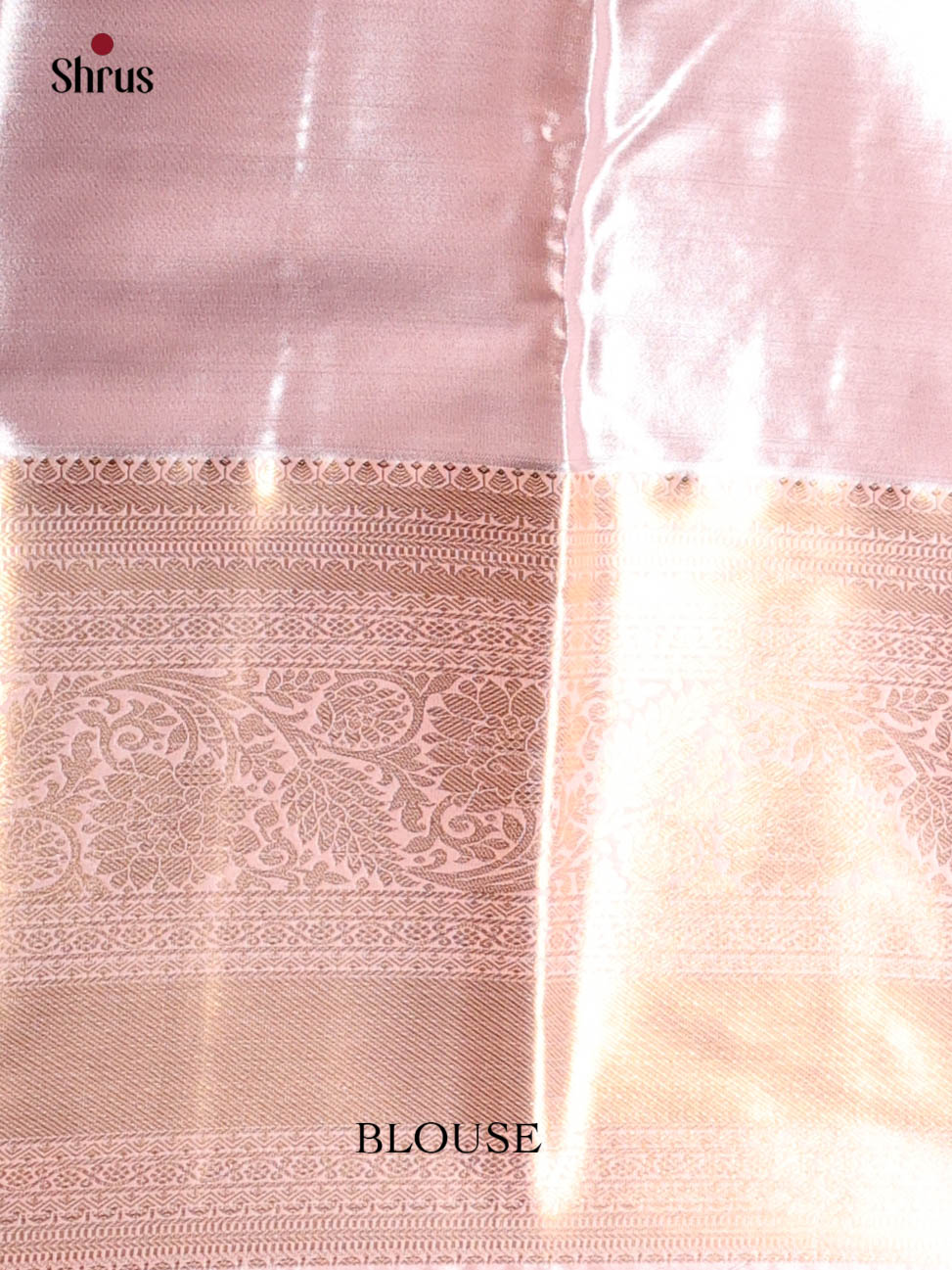 Blue & Mild Lavender- Kanchipuram-halfpure Saree - Shop on Shrus.com